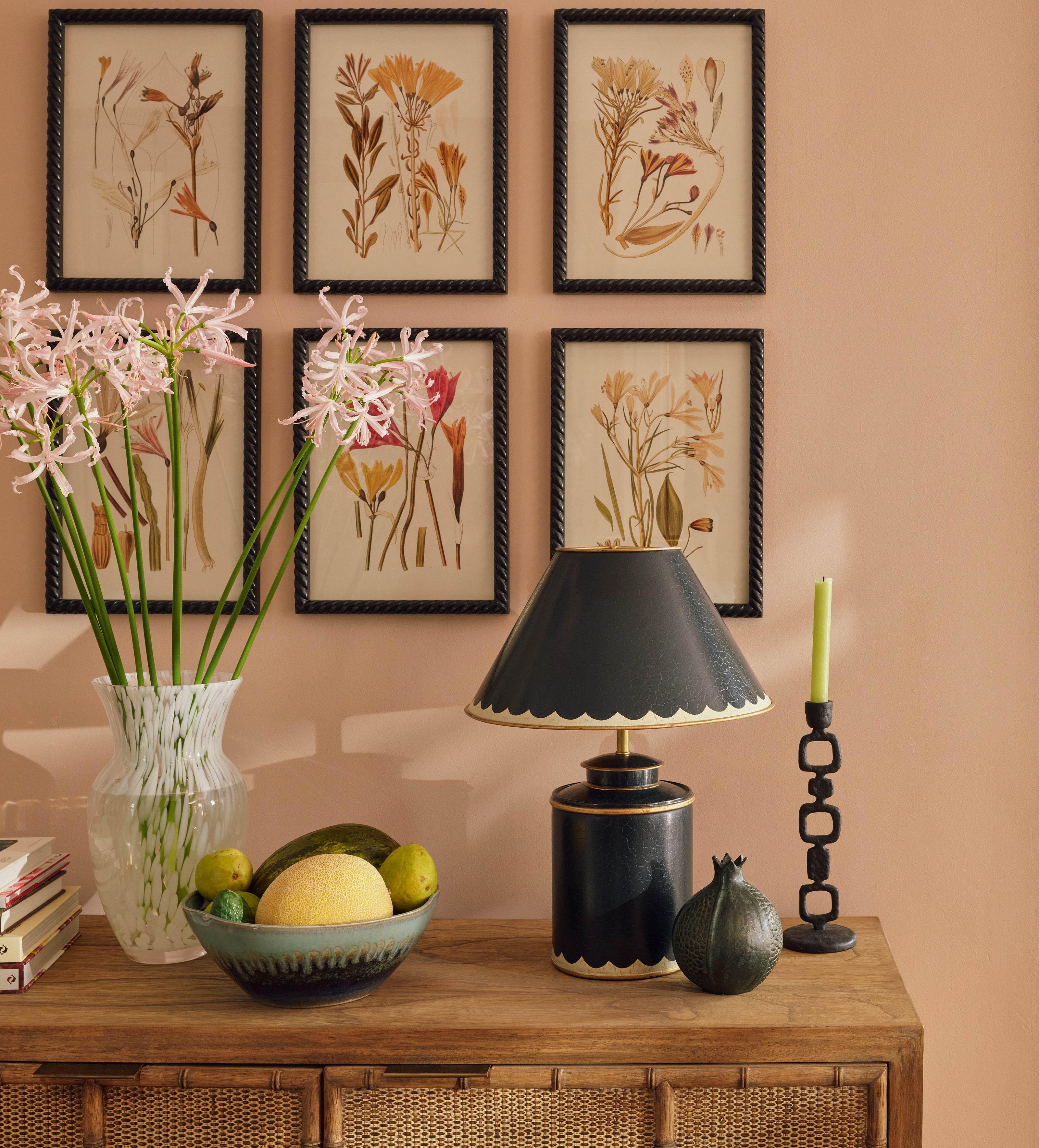 Lastura Table Lamp and Shade - Air Force Blue