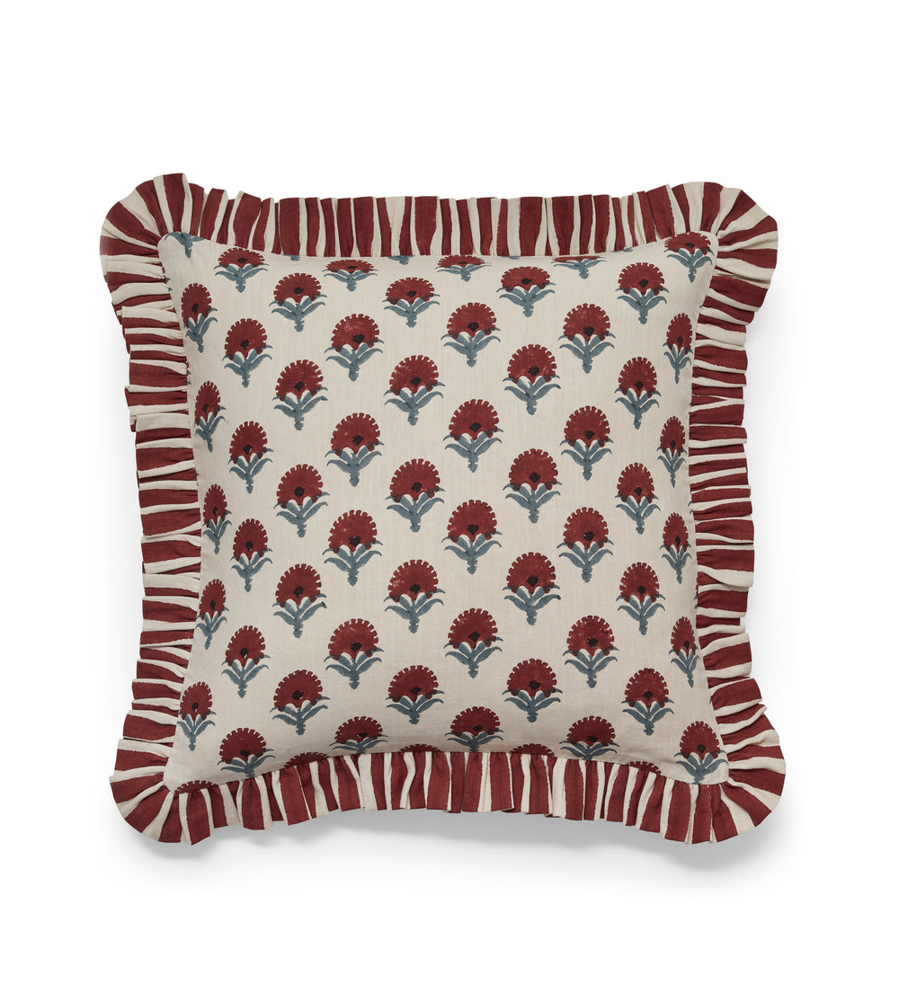 Latkan Cushion Cover - Blood Orange