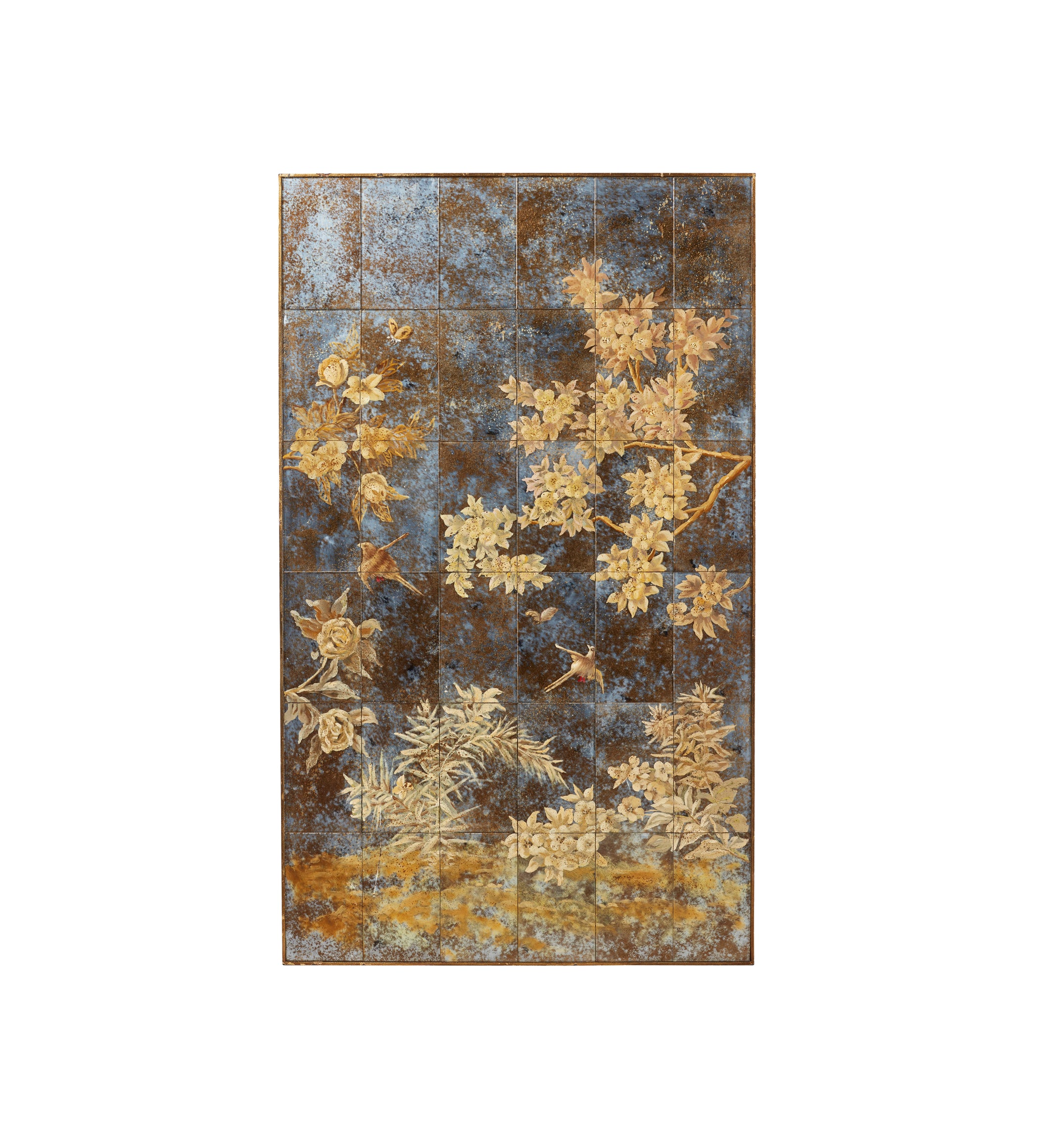 Laurelin Mirrorred Wall Art - Antique Gold