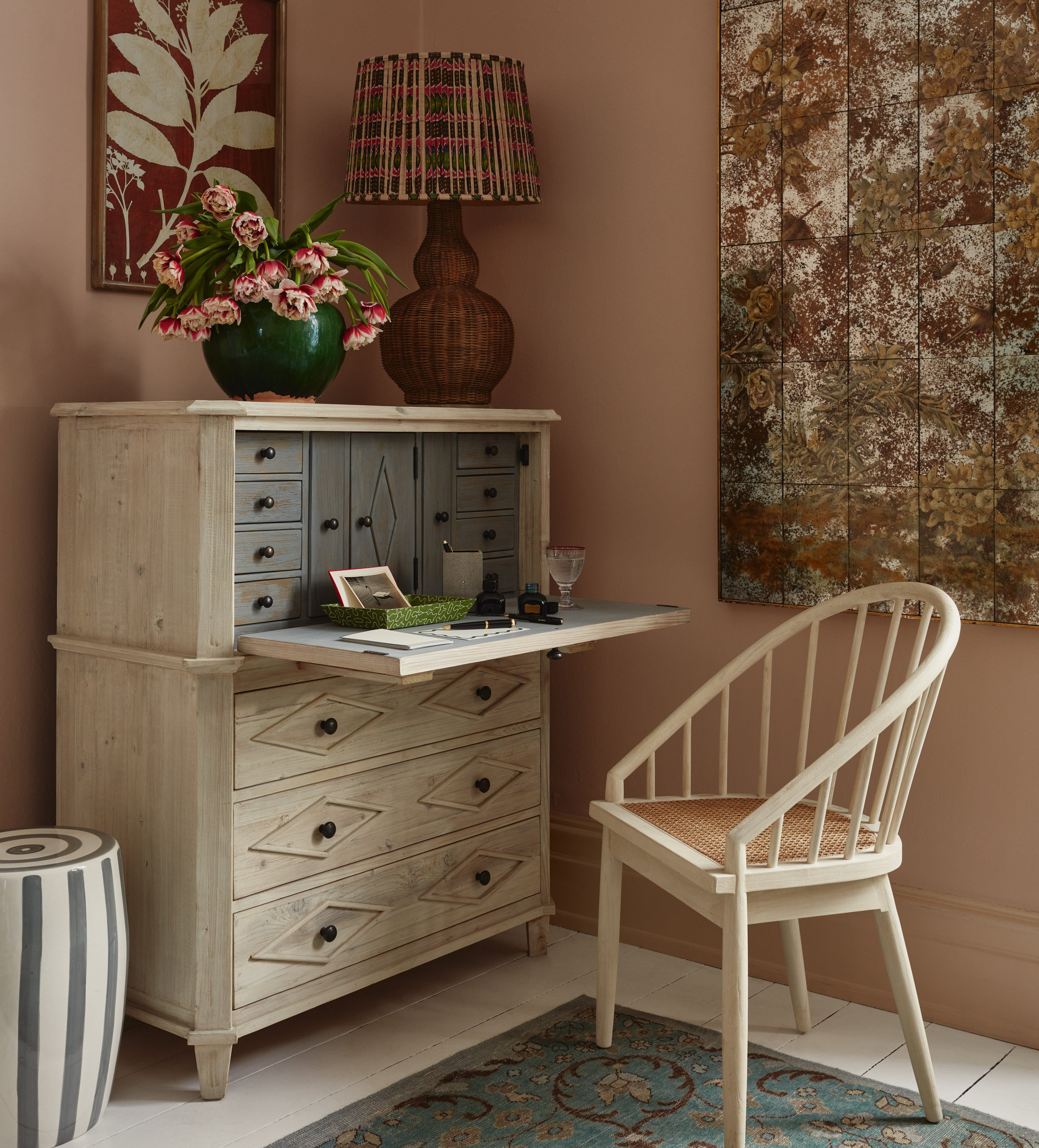 Laurelin Mirrorred Wall Art - Antique Gold | OKA