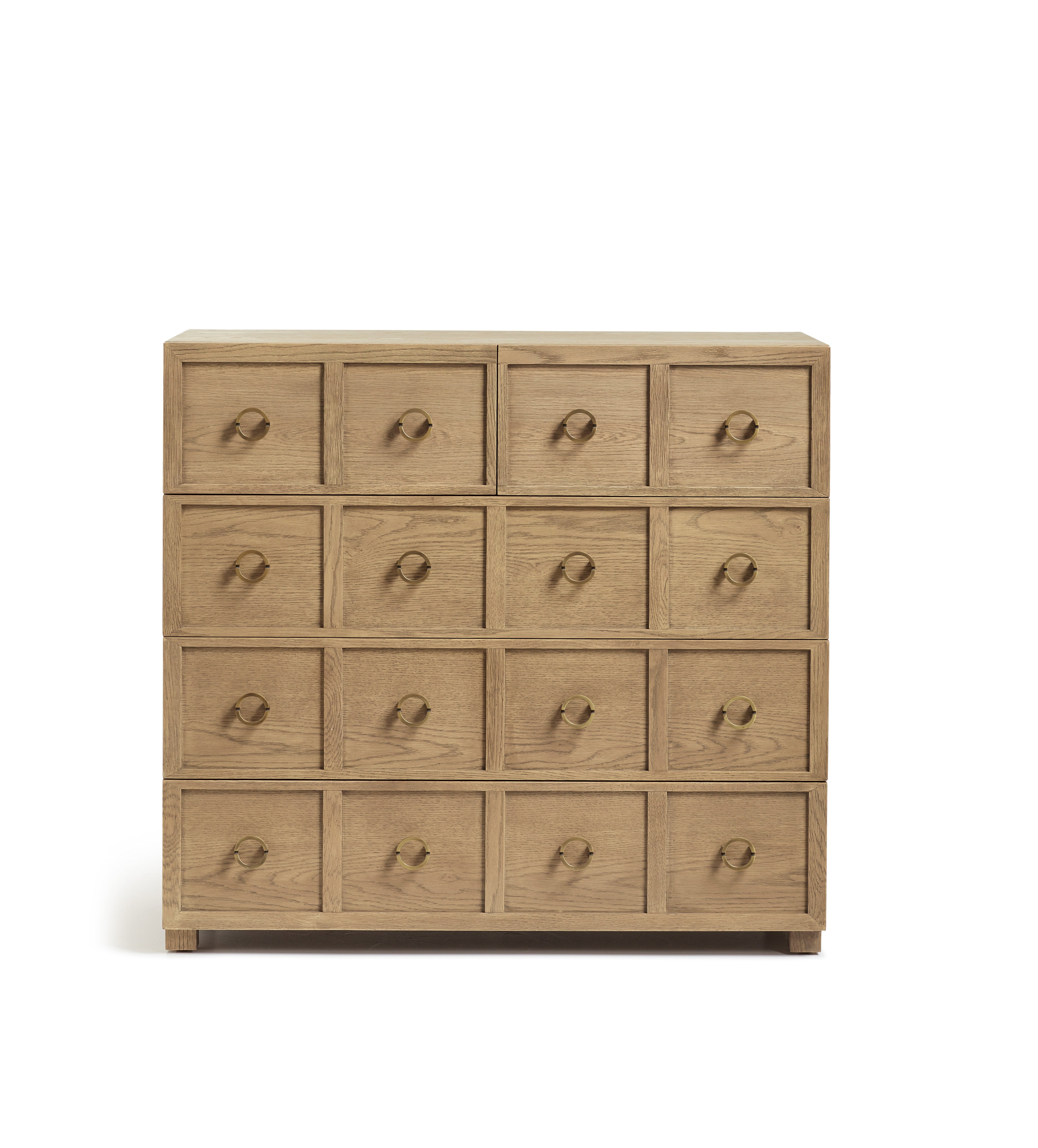 Lauretta Chest of Drawers - Weathered Oak | OKA