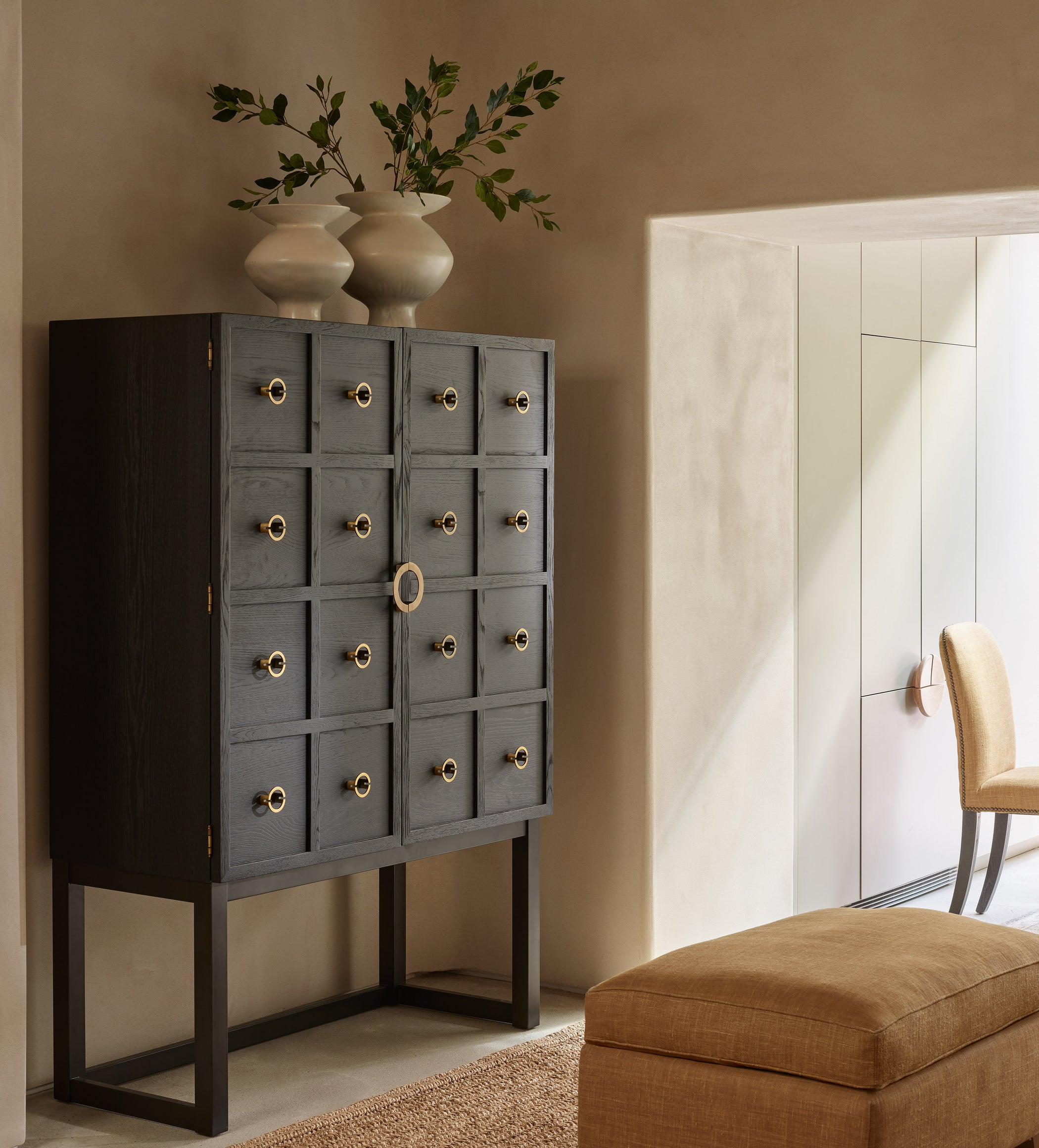 Lauretta Wine Cabinet - Black