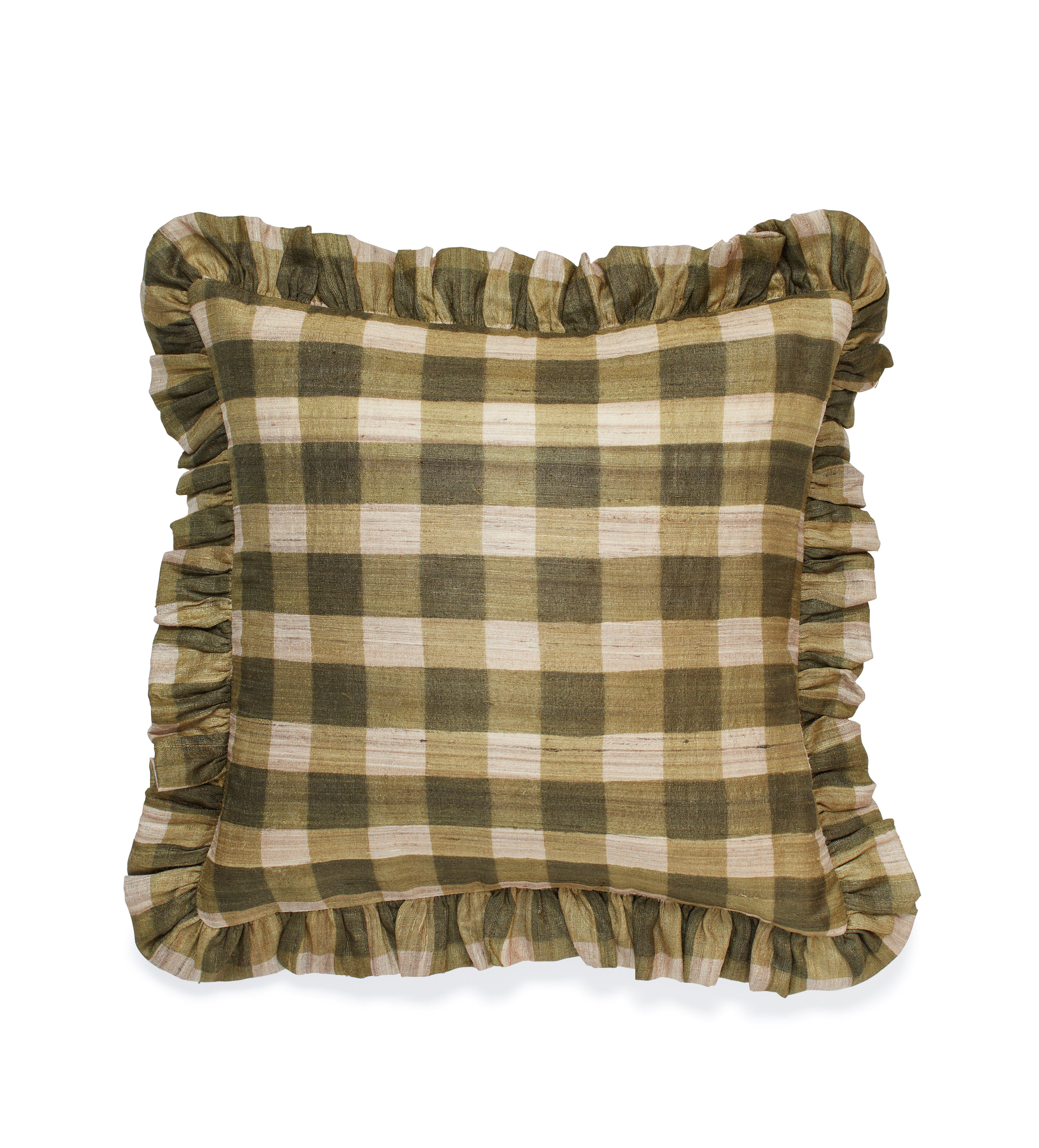 Lavanya Cushion Cover - Spruce Green | OKA