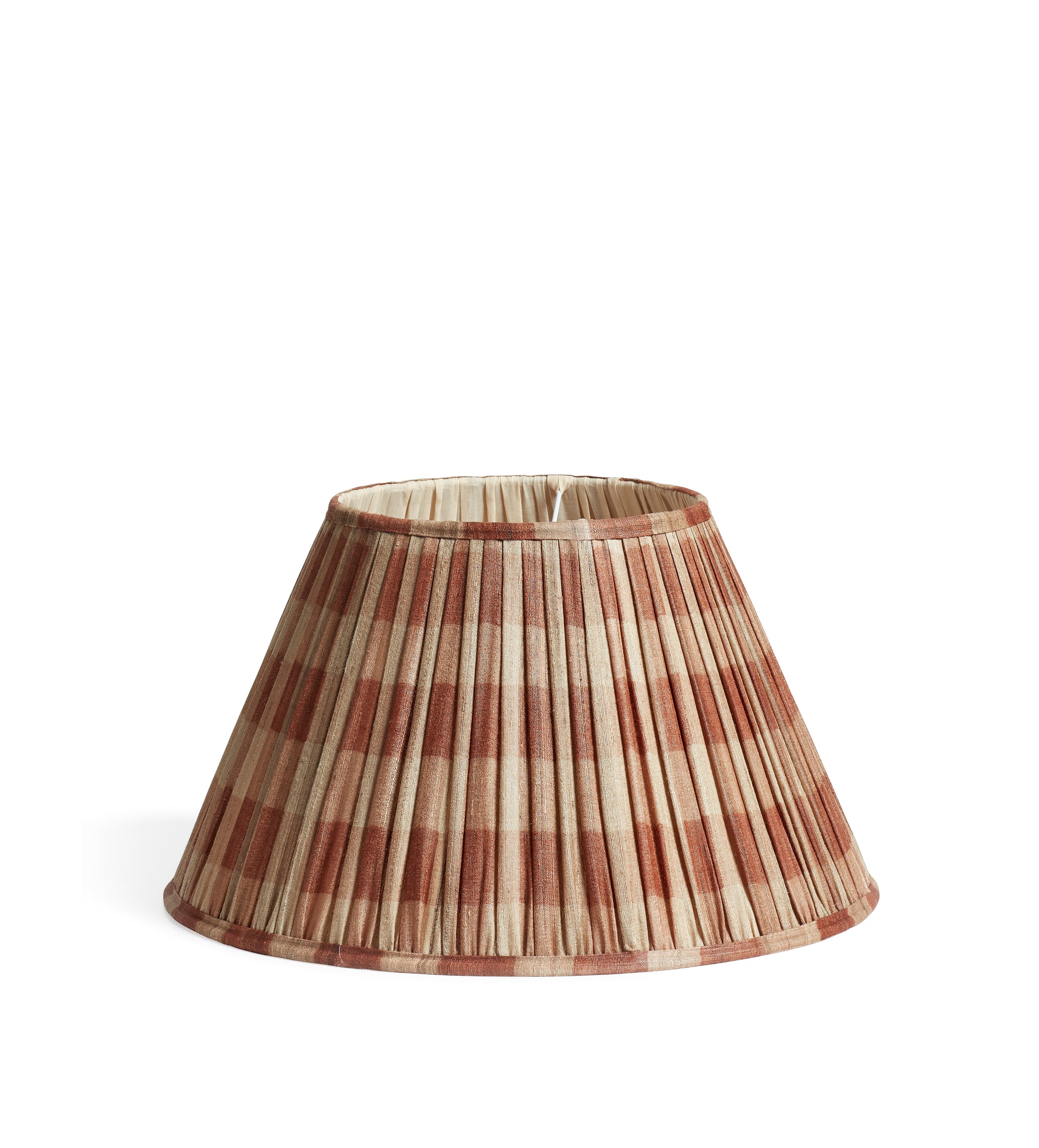 Lavanya Silk Pleated Lampshade 45cm - Apricot