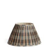 Lavanya Silk Pleated Lampshade 45cm - Heron Blue/Apricot