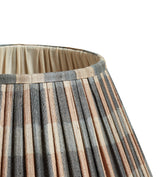 Lavanya Silk Pleated Lampshade 45cm - Heron Blue/Apricot