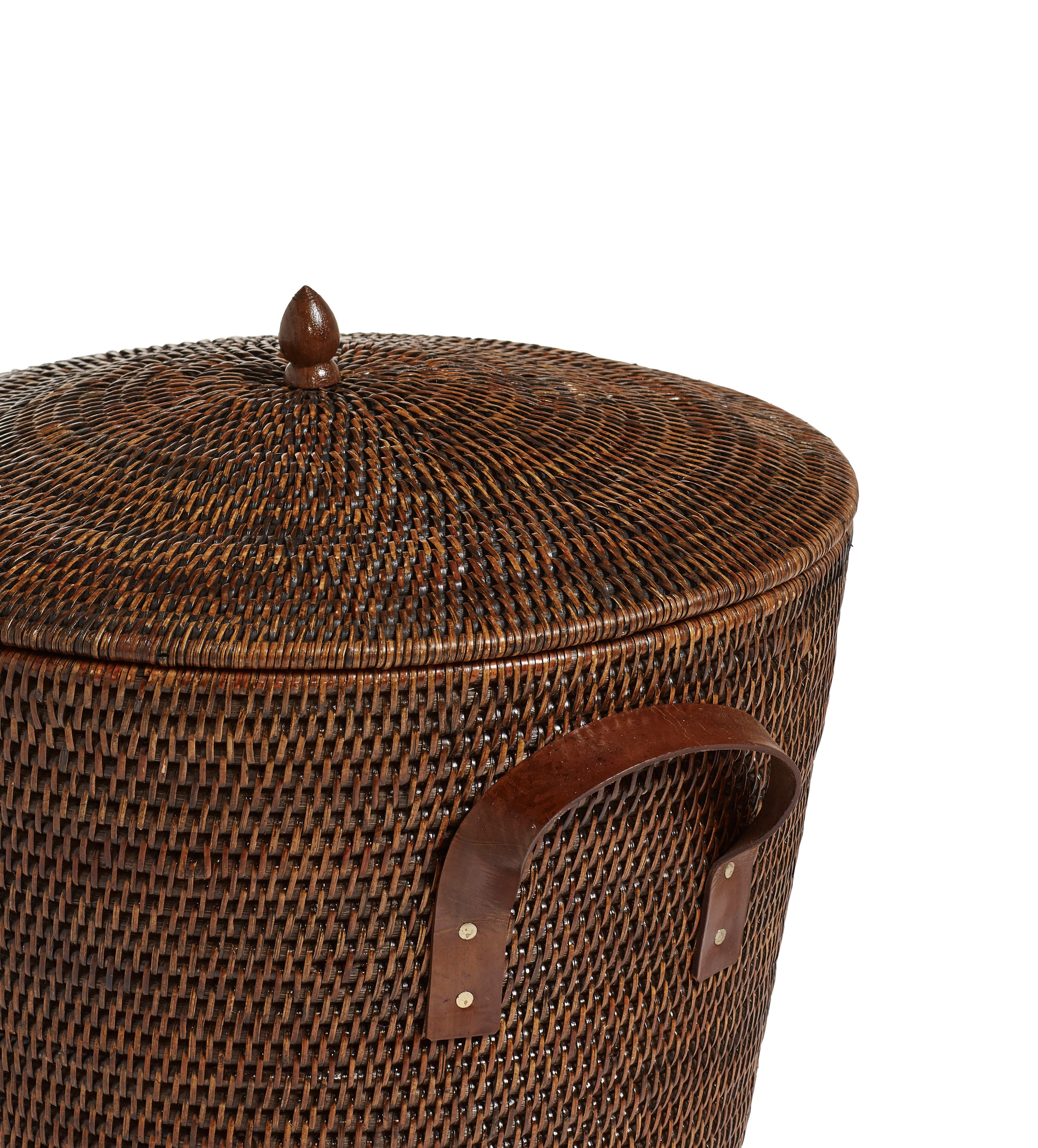 Levant Laundry Basket - Brown | OKA