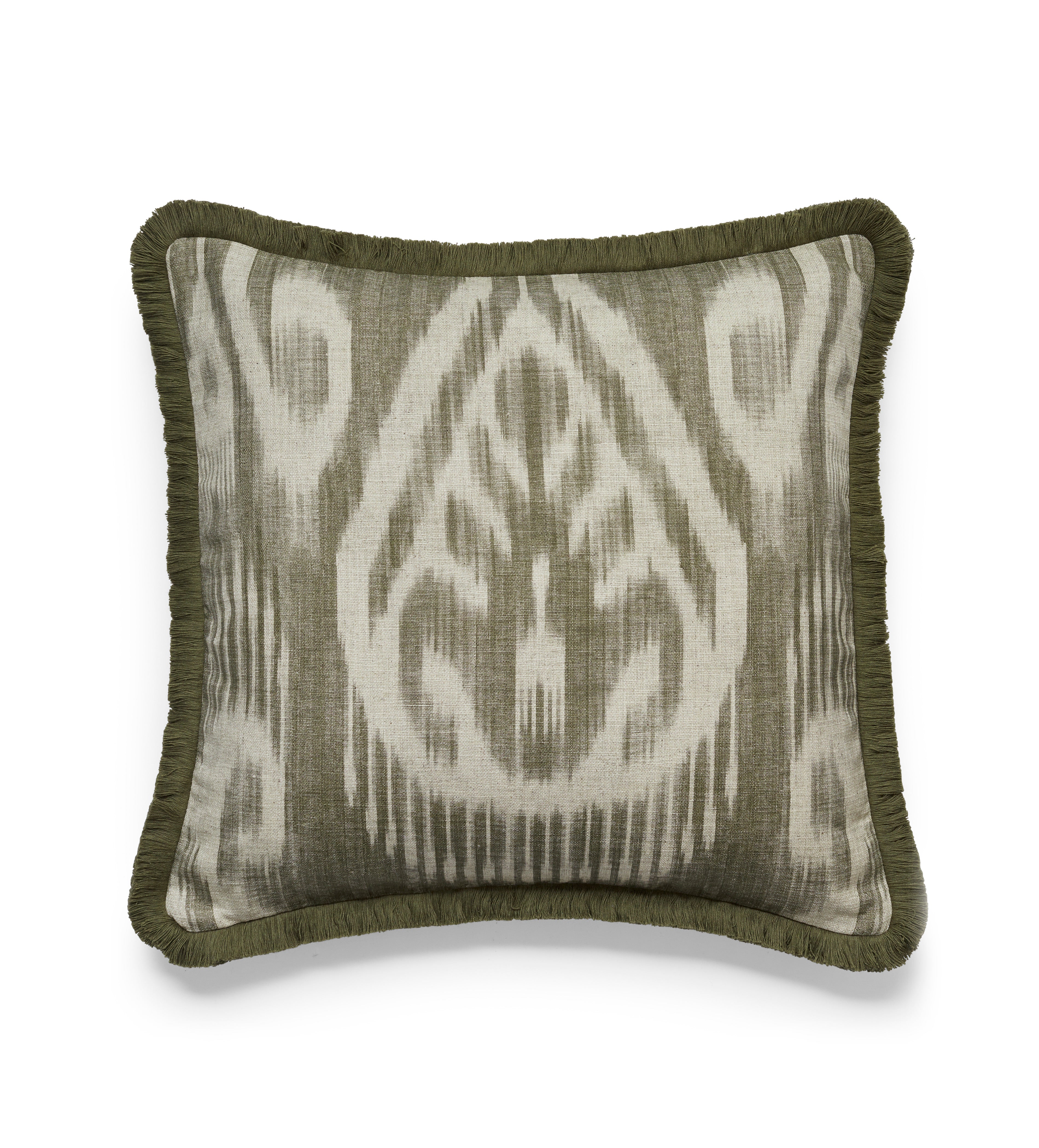 Lillian Cushion Cover - Olive | OKA