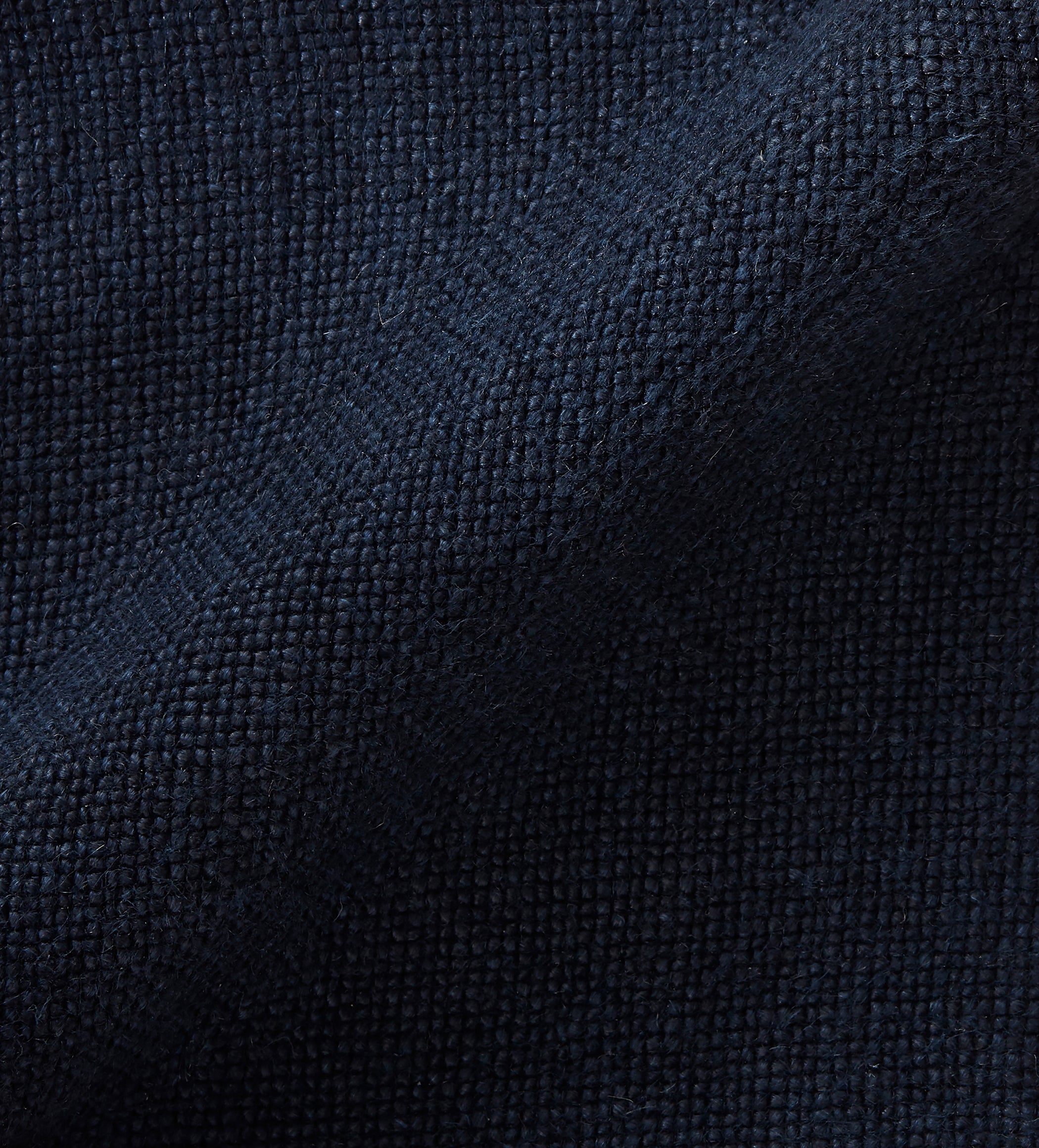 Linen Fabric Swatch - Pure Navy