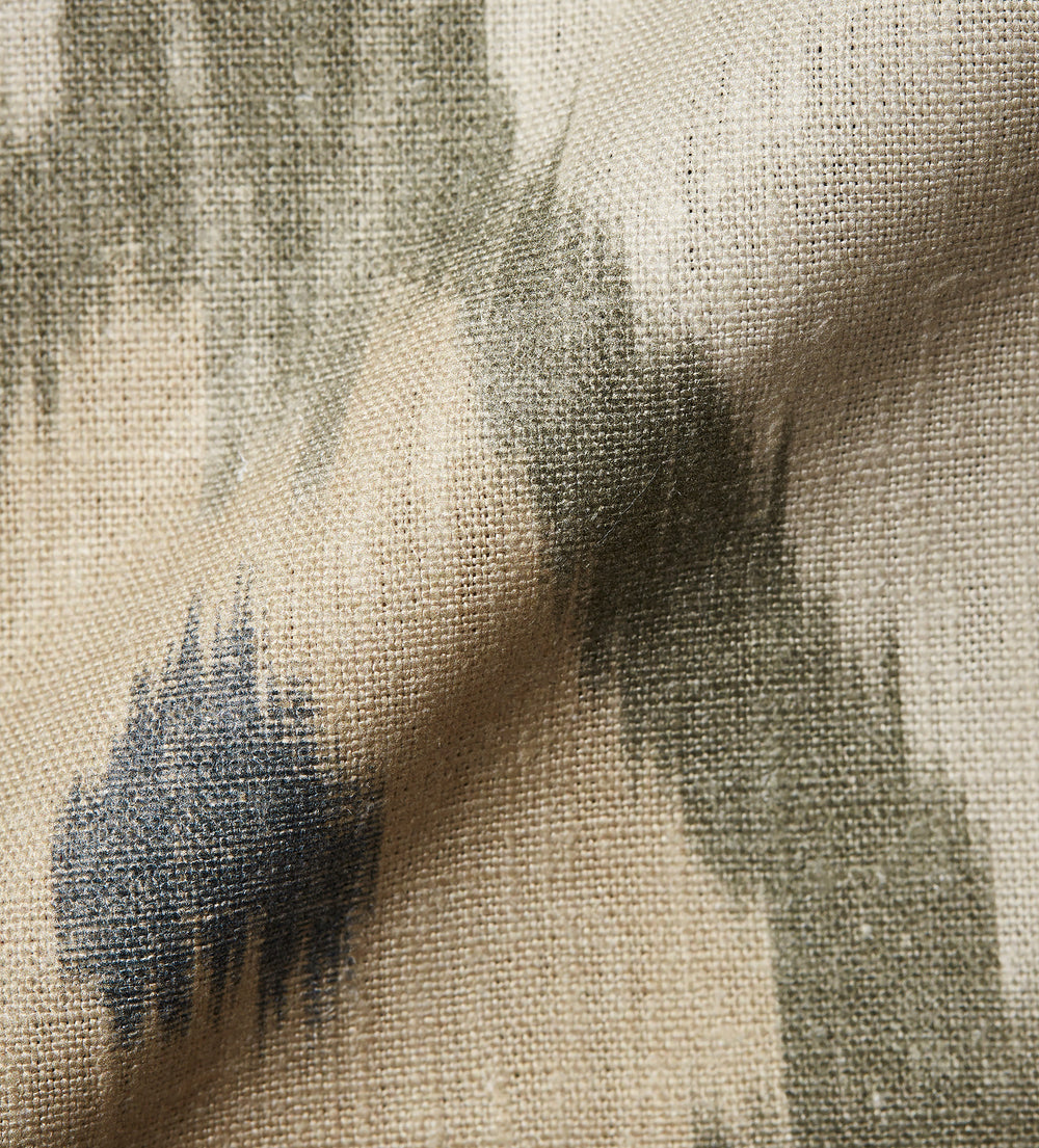 Bukhara Print Fabric - Grey Green