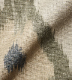 Bukhara Print Fabric - Grey Green