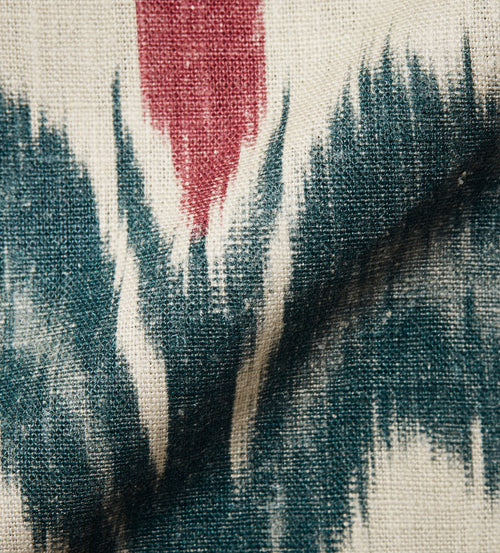Bukhara Print Fabric - Marine Blue