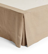 Bed Valance 100% Linen - King Size - Natural