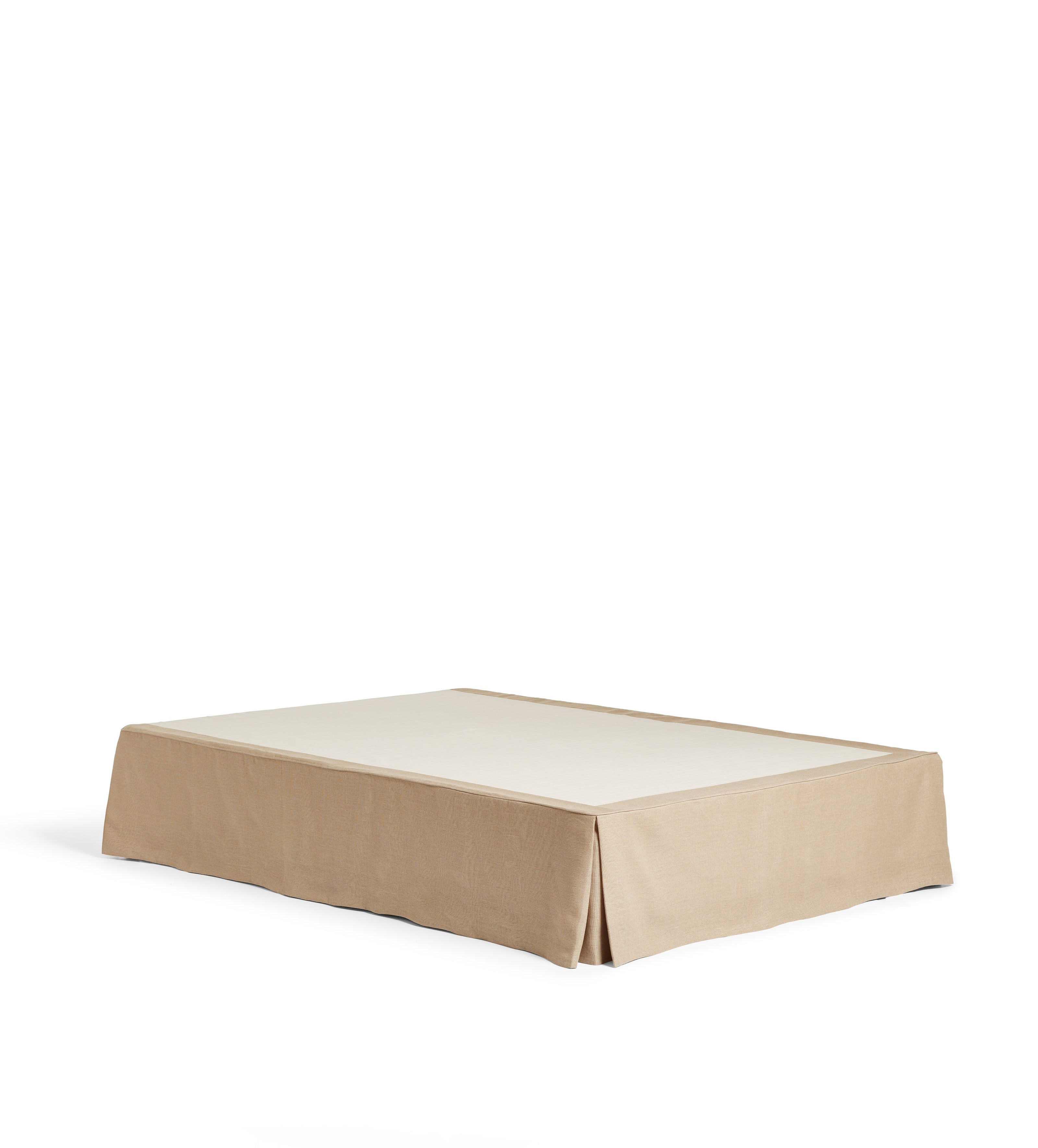 Bed Valance 100% Linen - King Size - Natural