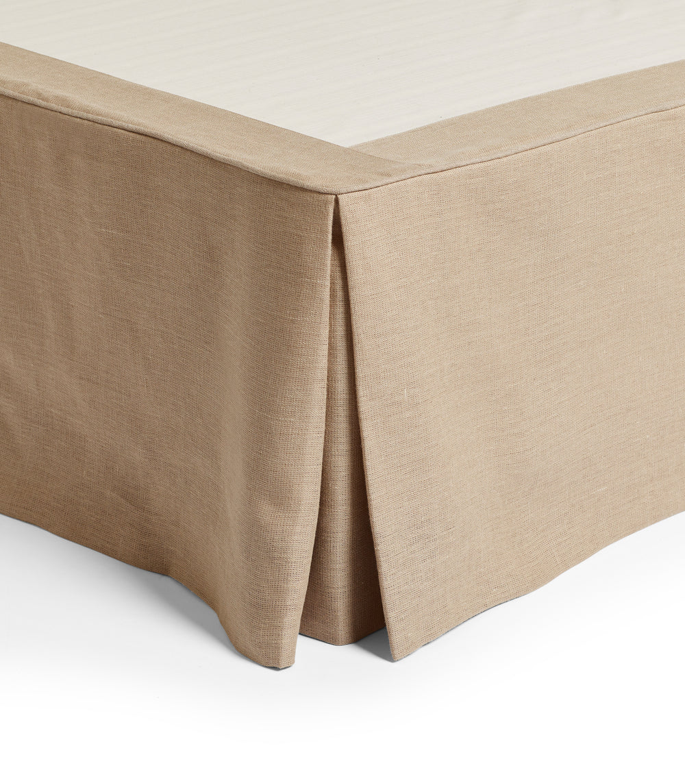 Bed Valance 100% Linen - Super King - Natural