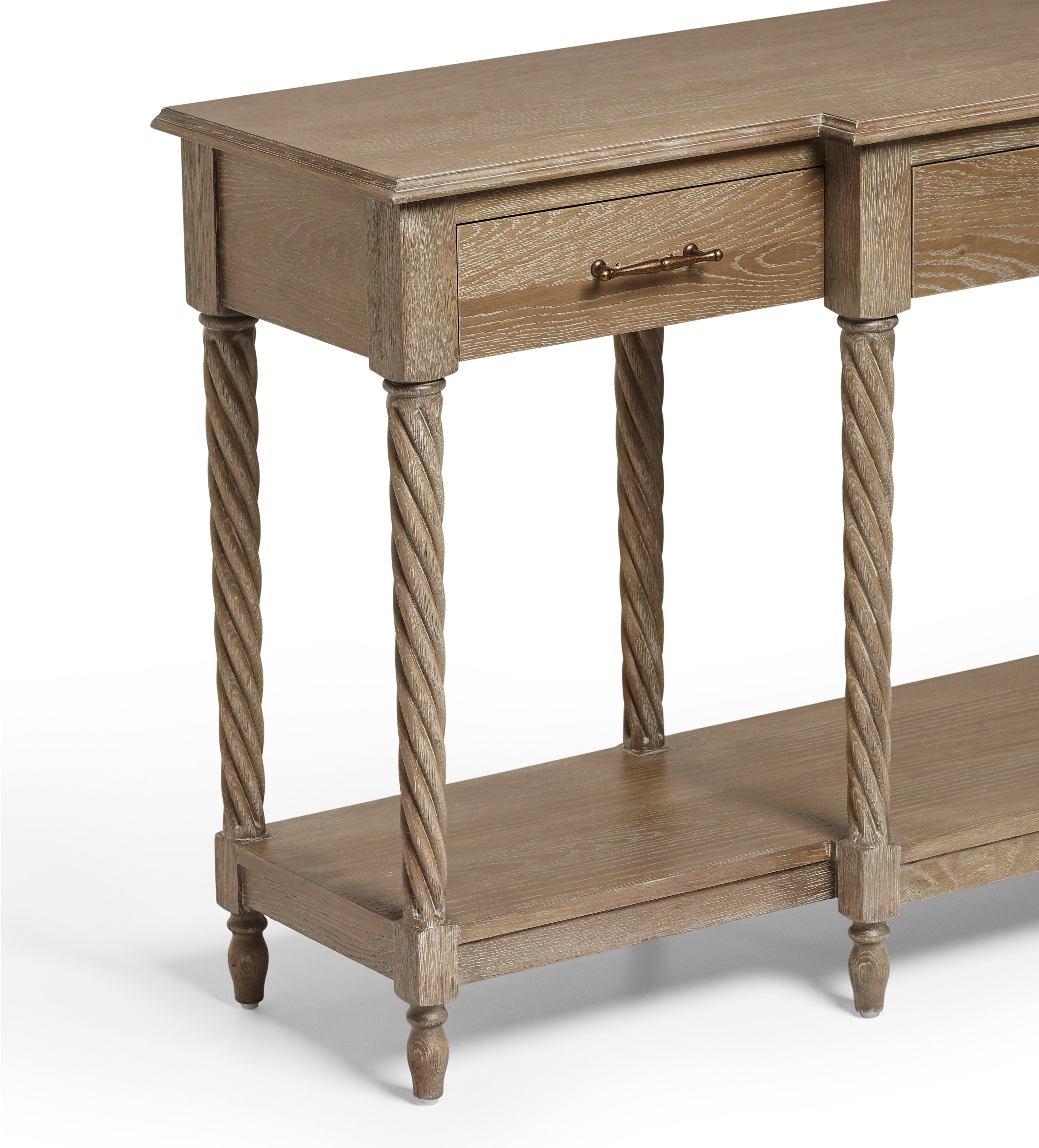 Lingnan Console Table - Burnt Oak