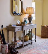 Lingnan Console Table - Burnt Oak