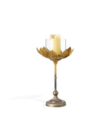 Lotus Candle Holder - Medium - Gold
