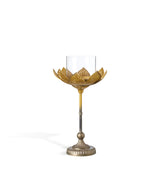 Lotus Candle Holder - Medium - Gold