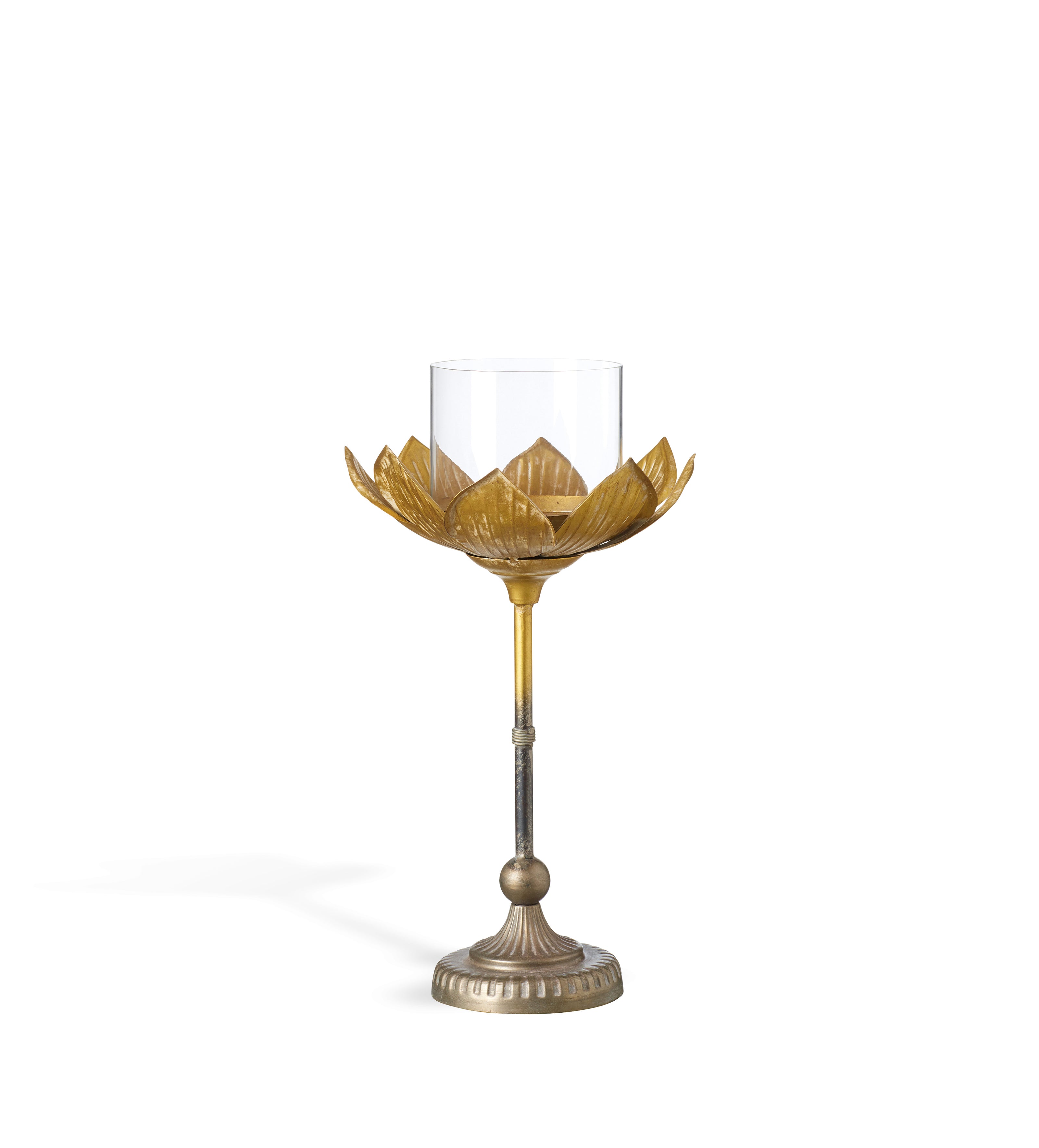 Lotus Candle Holder - Medium - Gold