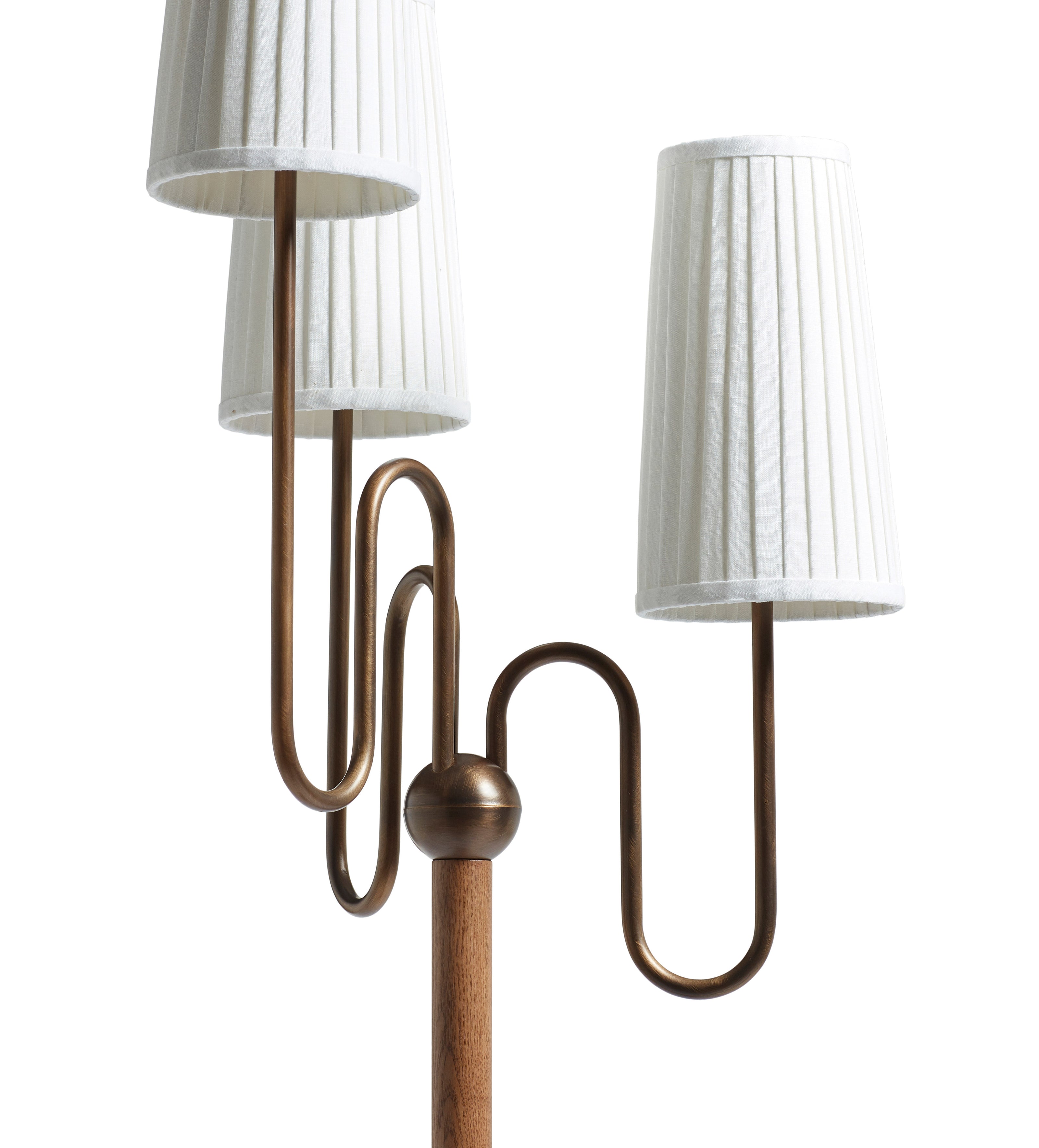 Lucas Floor Lamp - Warm Burl