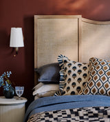 Lucas Wall Lamp with Shade - Warm Burl