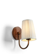 Lucas Wall Lamp with Shade - Warm Burl
