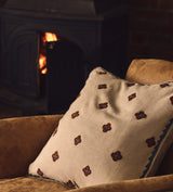 Maeve Cushion Cover - Blood Orange/Blue