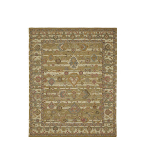 Mahin Rug 244x305cm - Gold/Ivory | OKA