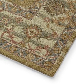 Mahin Rug 244x305cm - Gold/Ivory | OKA