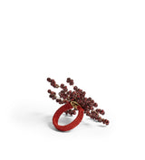 Manaka Beaded Napkin Rings - Set of Four - Red