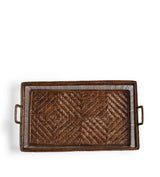 Mandalay Ottoman Tray - Antique Brown