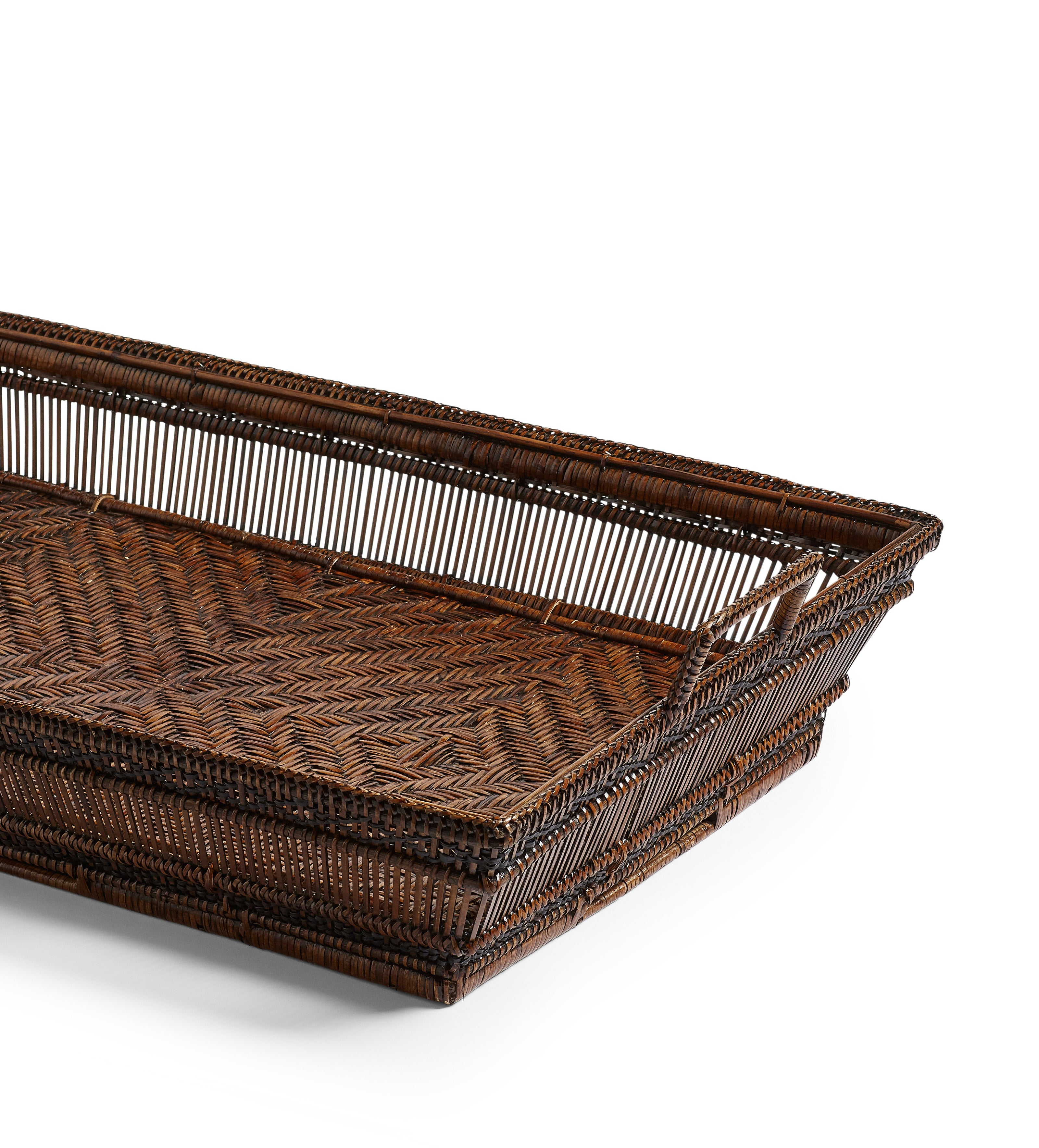 Mandalay Ottoman Tray - Antique Brown