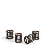 Mandalay Napkin Rings - Set of Four - Antique Brown