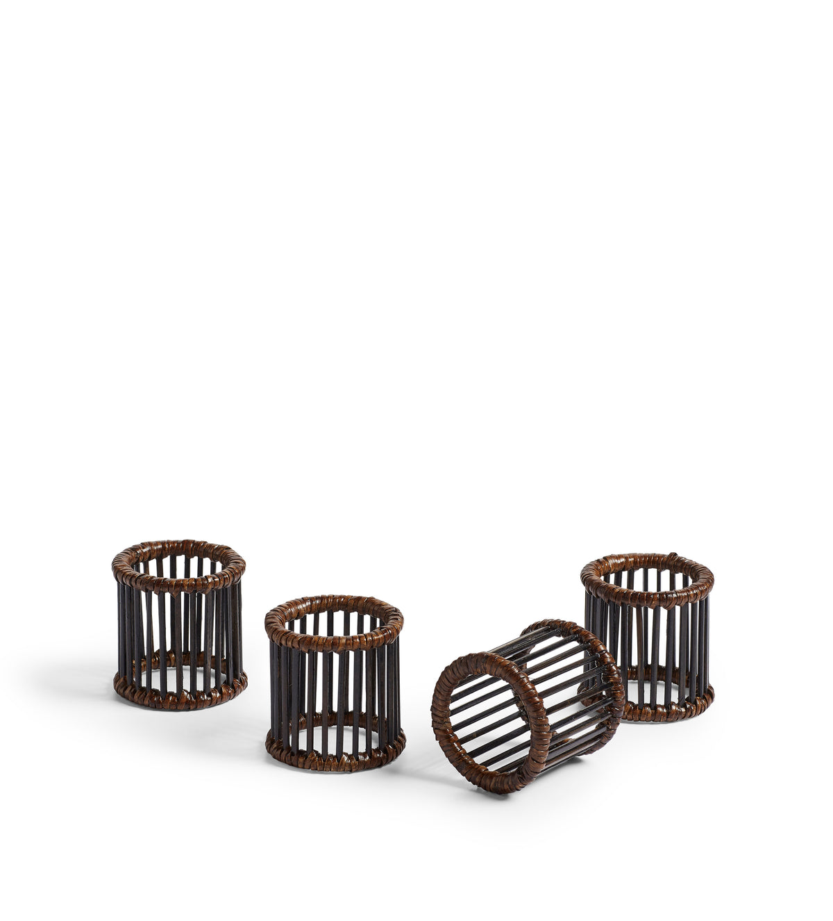 Mandalay Napkin Rings - Set of Four - Antique Brown