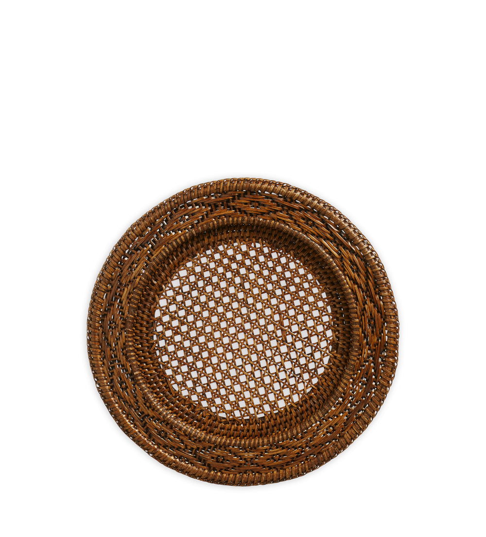 Mandalay Rattan Underplate - Rattan Brown