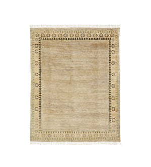 Marquess Rug 244x305cm - Warm Natural Beige/Blue | OKA