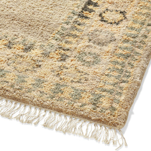Marquess Rug 244x305cm - Warm Natural Beige/Blue | OKA
