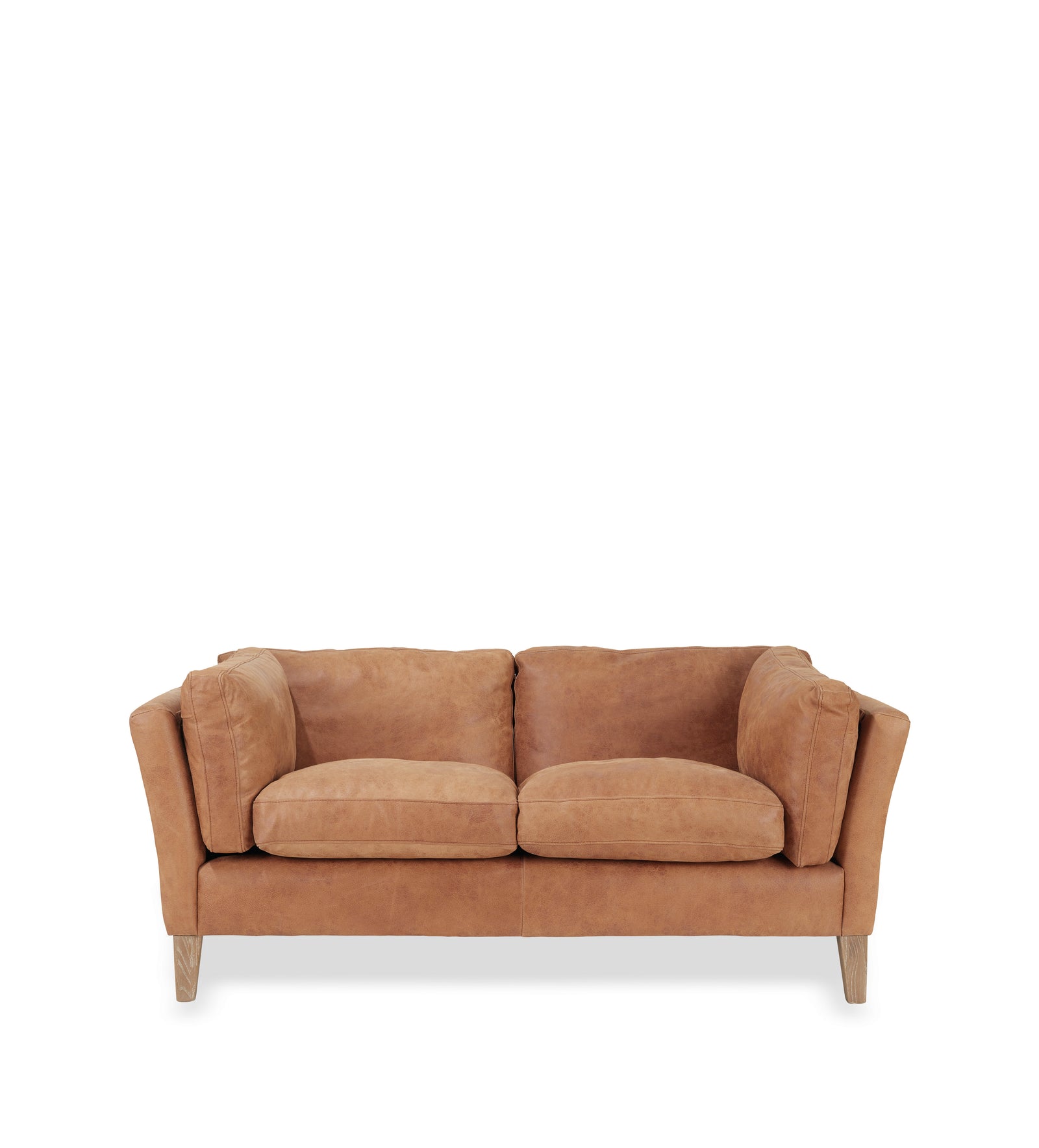 Marwick Leather 2-Seater Sofa - Aged Tobacco