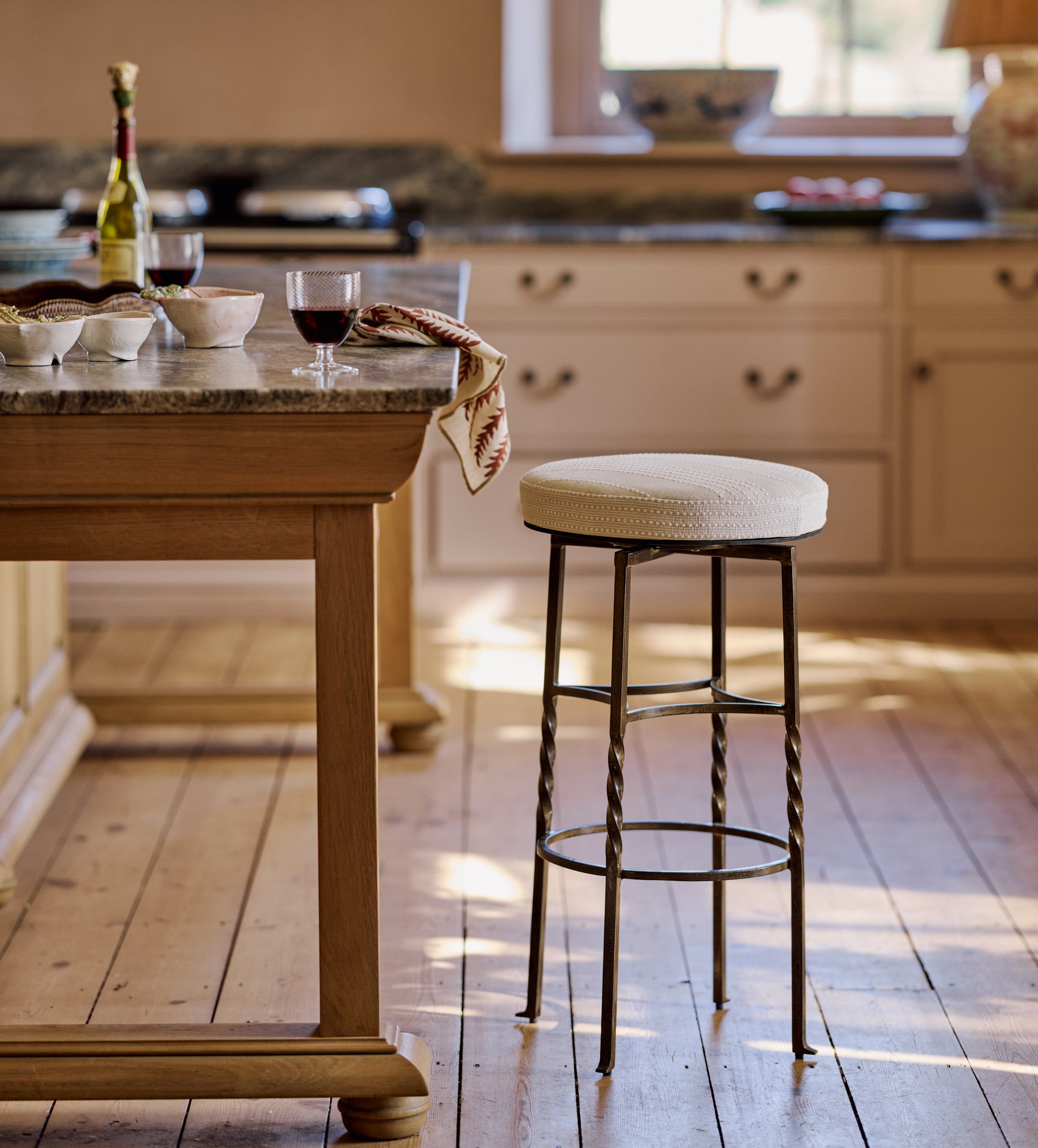 Maudslay  Bar Stool - Natural