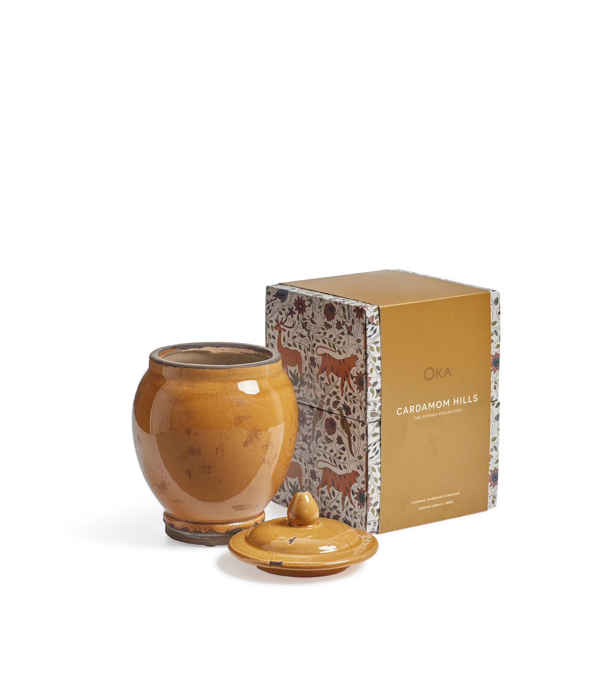 Cardamom Hills Candle 365g - The Odyssey Collection - Mustard