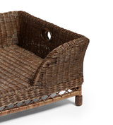 Rattan Mattaban Pet Bed - Medium - Antique Brown