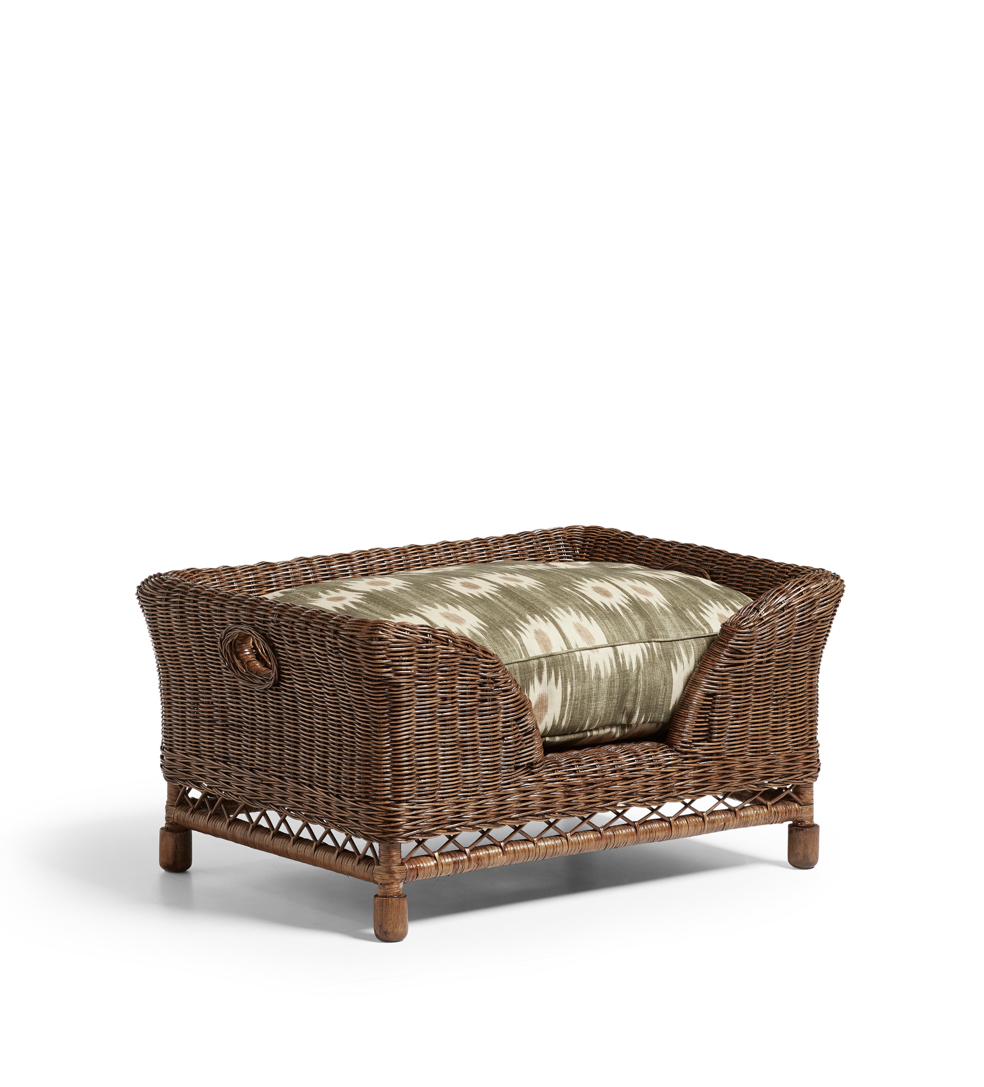 Rattan Mattaban Pet Bed - Medium - Antique Brown
