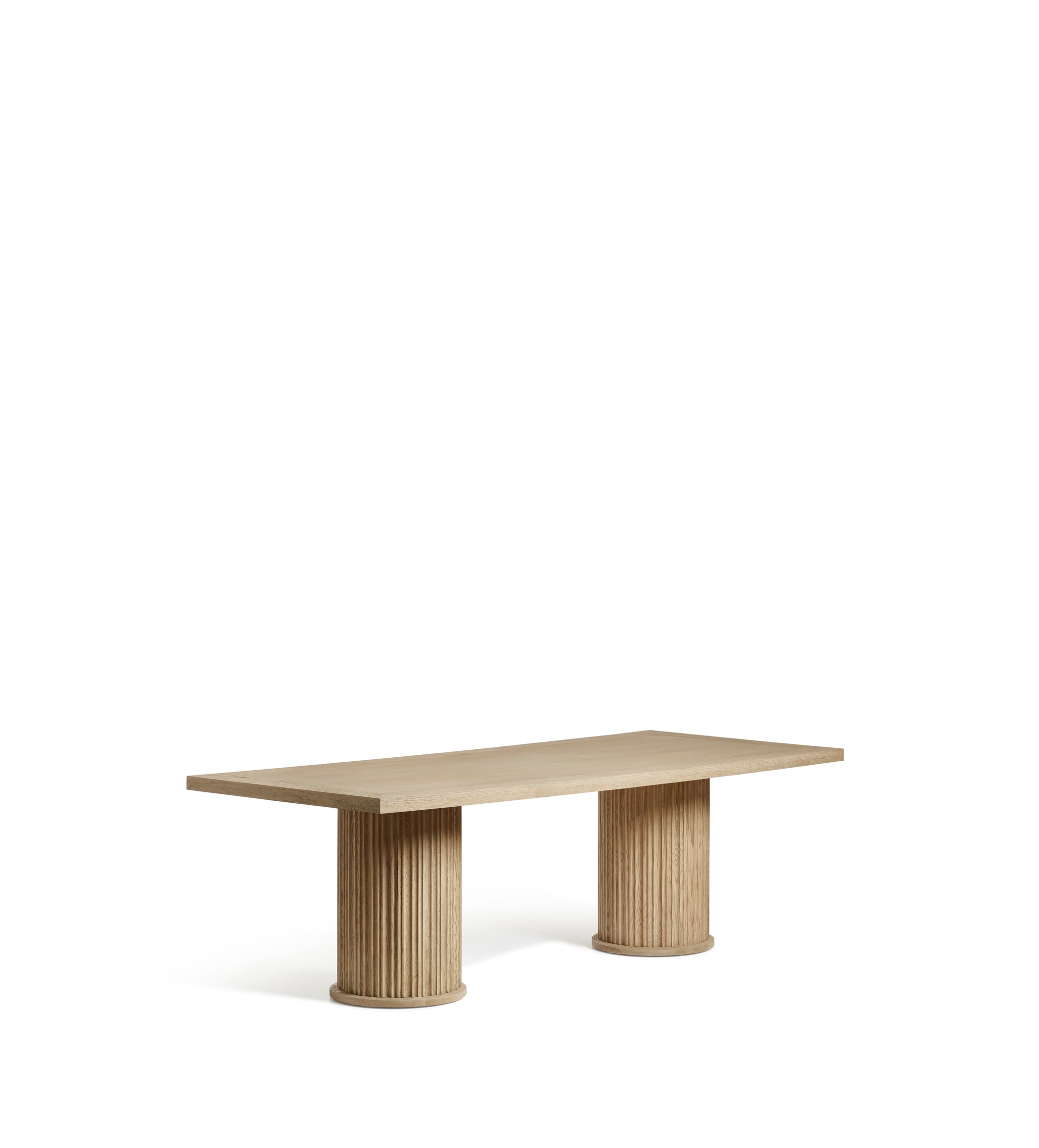 Marcus Rectangular Dining Table - Medium - Weathered Oak