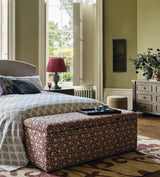 Mekar Upholstered Trunk - Washed Rust