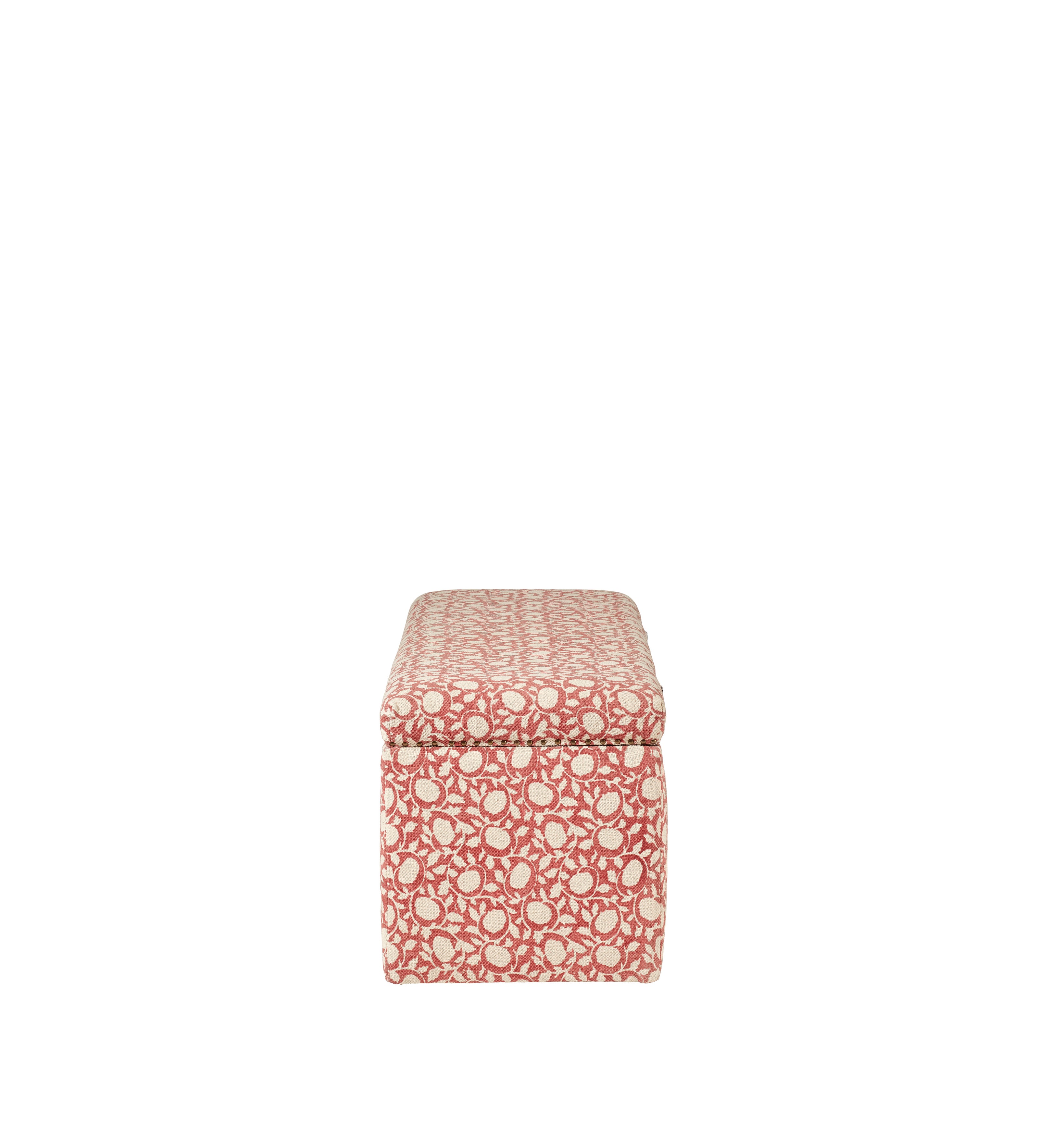 Mekar Upholstered Trunk - Washed Rust