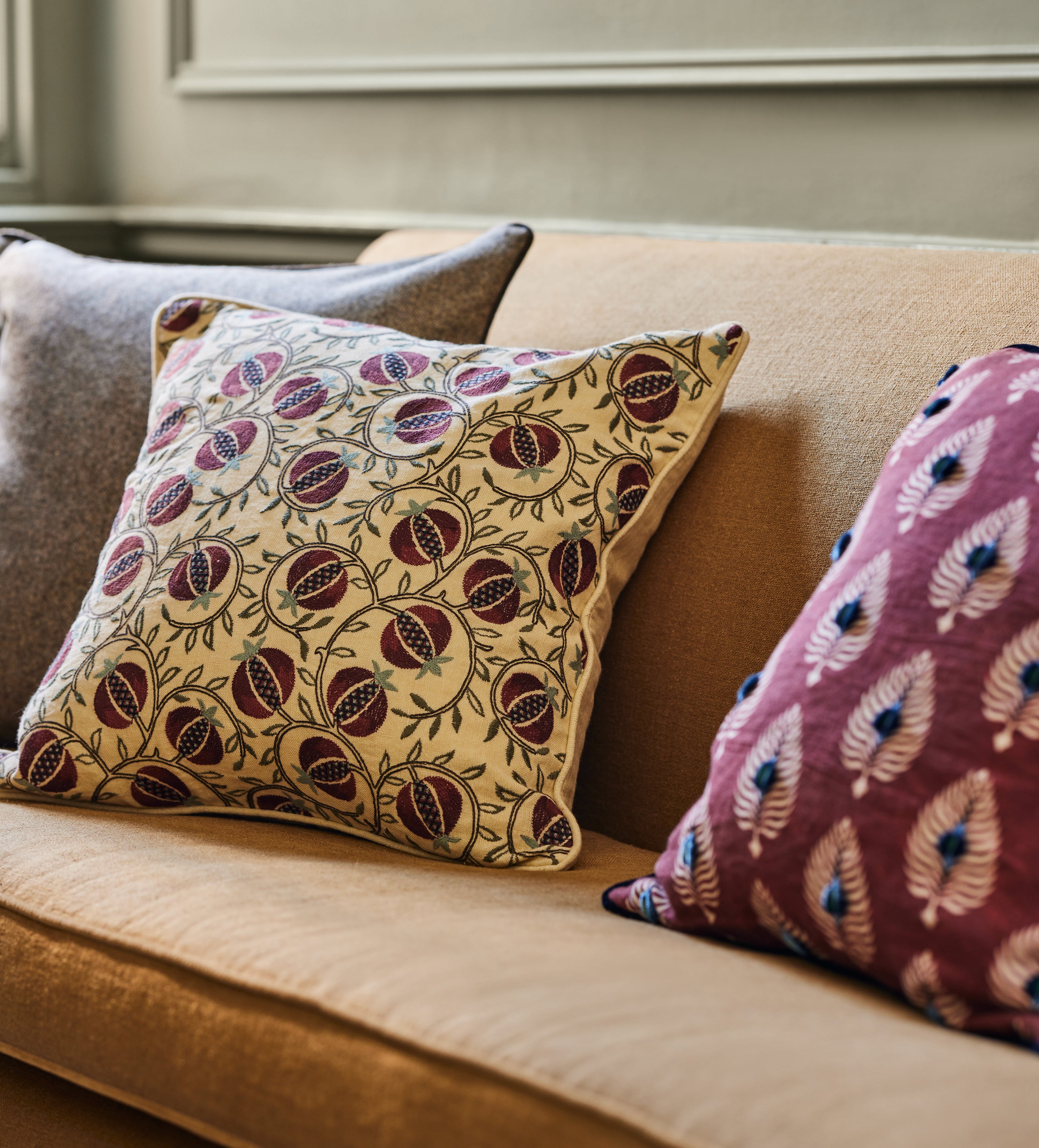 Melograno Cushion Cover - Blood Orange