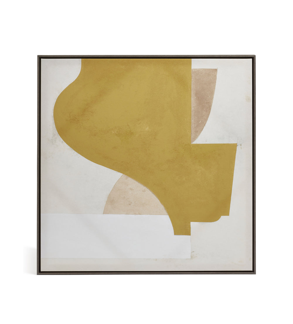 Meridiem Framed Wall Art - Mustard