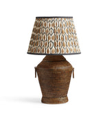 Meutia Rattan Table Lamp Base - Antique Brown