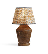 Meutia Rattan Table Lamp Base - Antique Brown